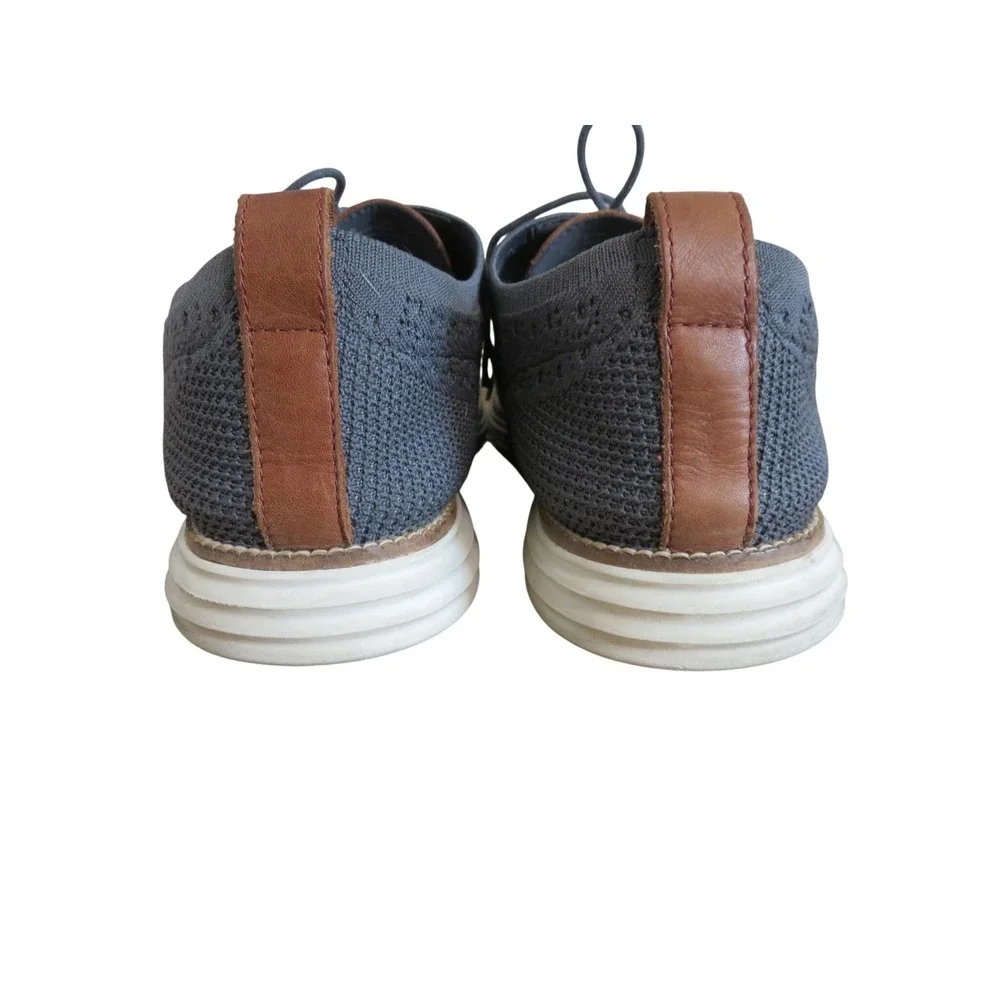 Cole Haan Original Grand Stitch Lite Gray‎ Knit Oxford Lace Up Shoes Mens 13 M